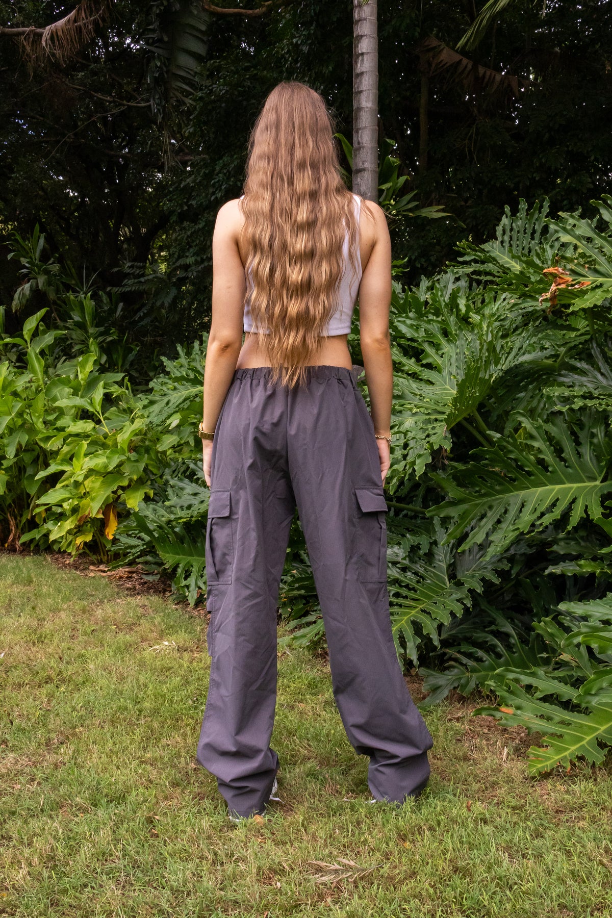 No Vacancy - Wide Legs Parachute Cargo Pants