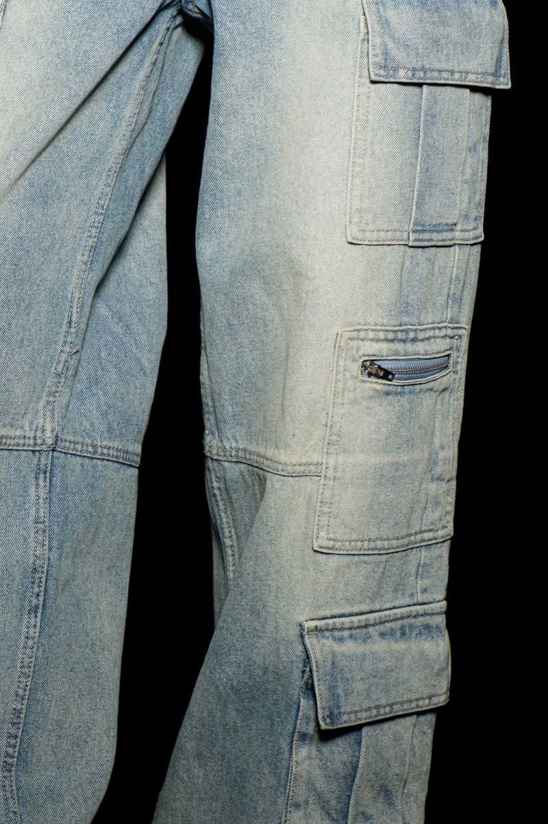 Signature 8 - Denim Cargo Jeans