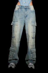 Signature 8 - Denim Cargo Jeans