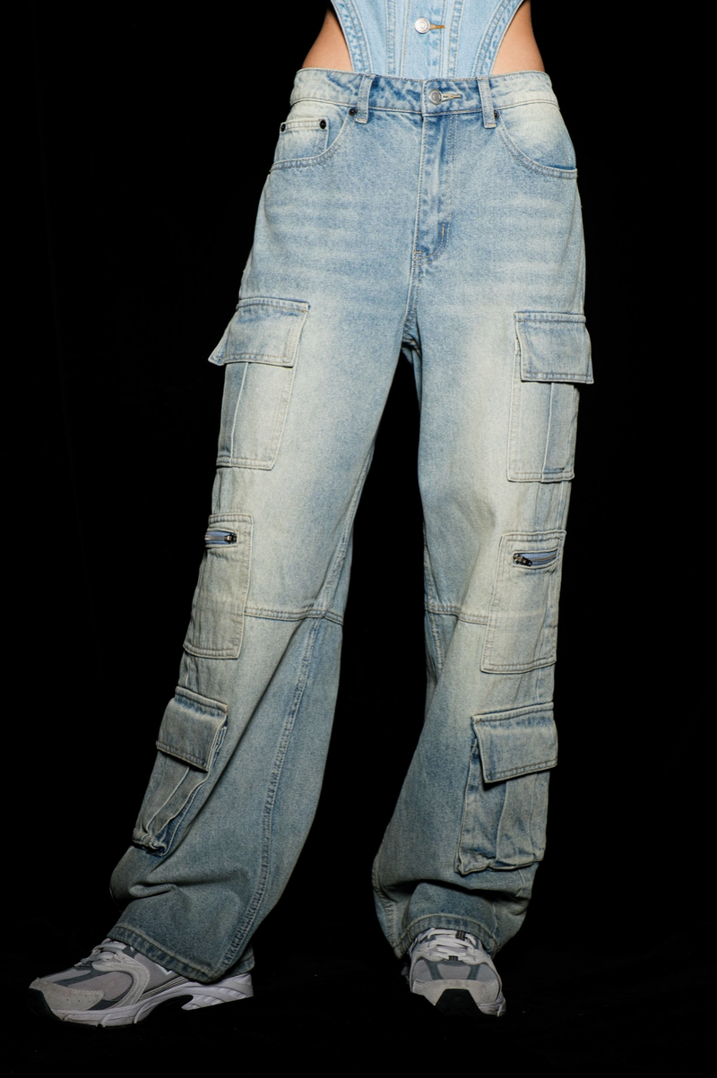 Signature 8 - Denim Cargo Jeans